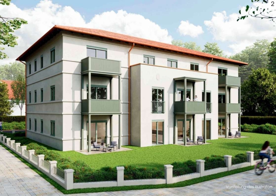 2-ZKB Neubau KFW 40/ Rohbau fast fertig!!!, 86836 Untermeitingen, Etagenwohnung