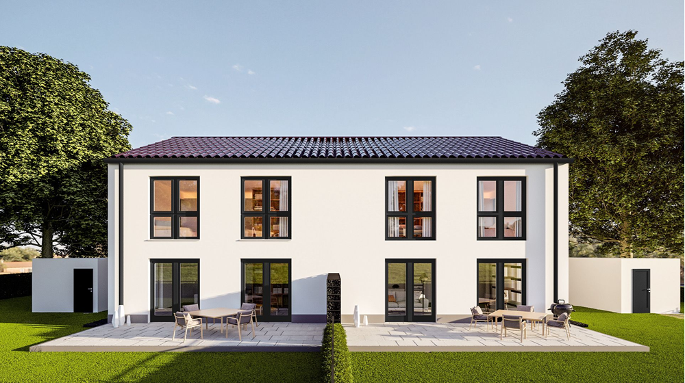 neue Doppelhaushälfte (Haus F) KFW 55 in der Ortsmitte