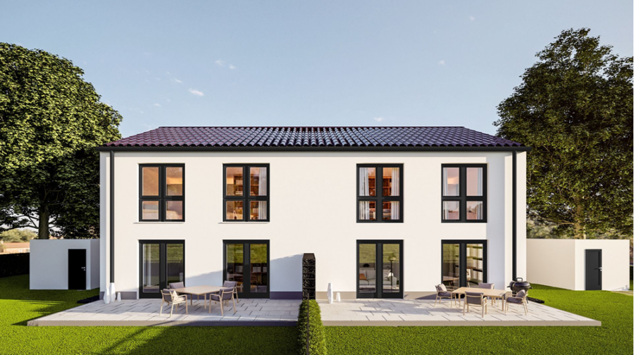 neue Doppelhaushälfte (Haus E) KFW 55 in der Ortsmitte, 86856 Hiltenfingen, Doppelhaushälfte